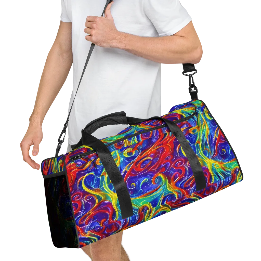 Voltage Paisley on Duffle Bag — Right Front