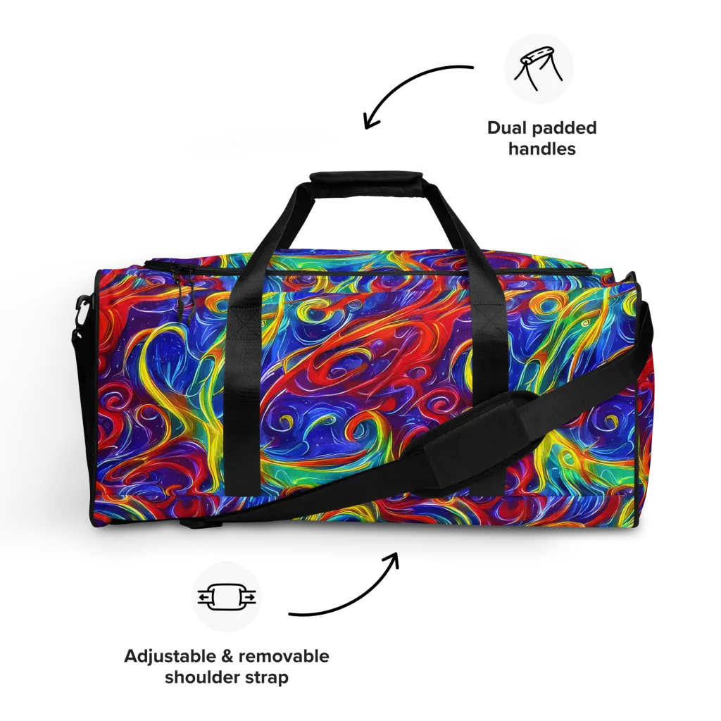 Voltage Paisley on Duffle Bag — Front