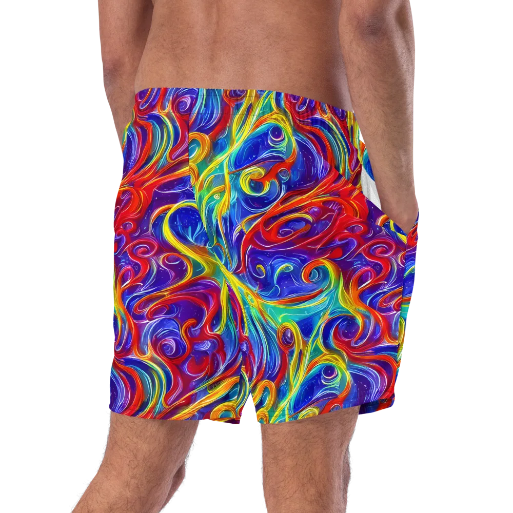 Voltage Paisley on Swim Trunks — Right Back