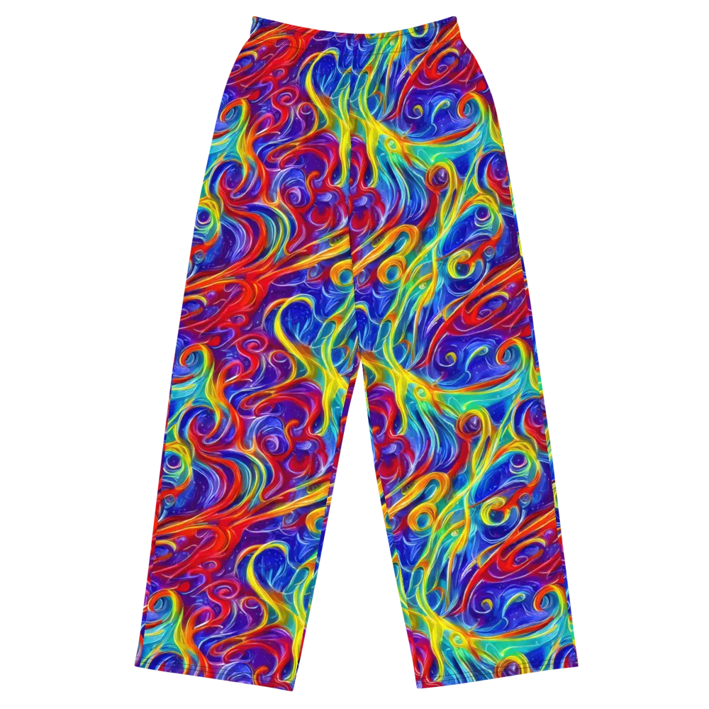 Voltage Paisley on Wide-Leg Pants — Front
