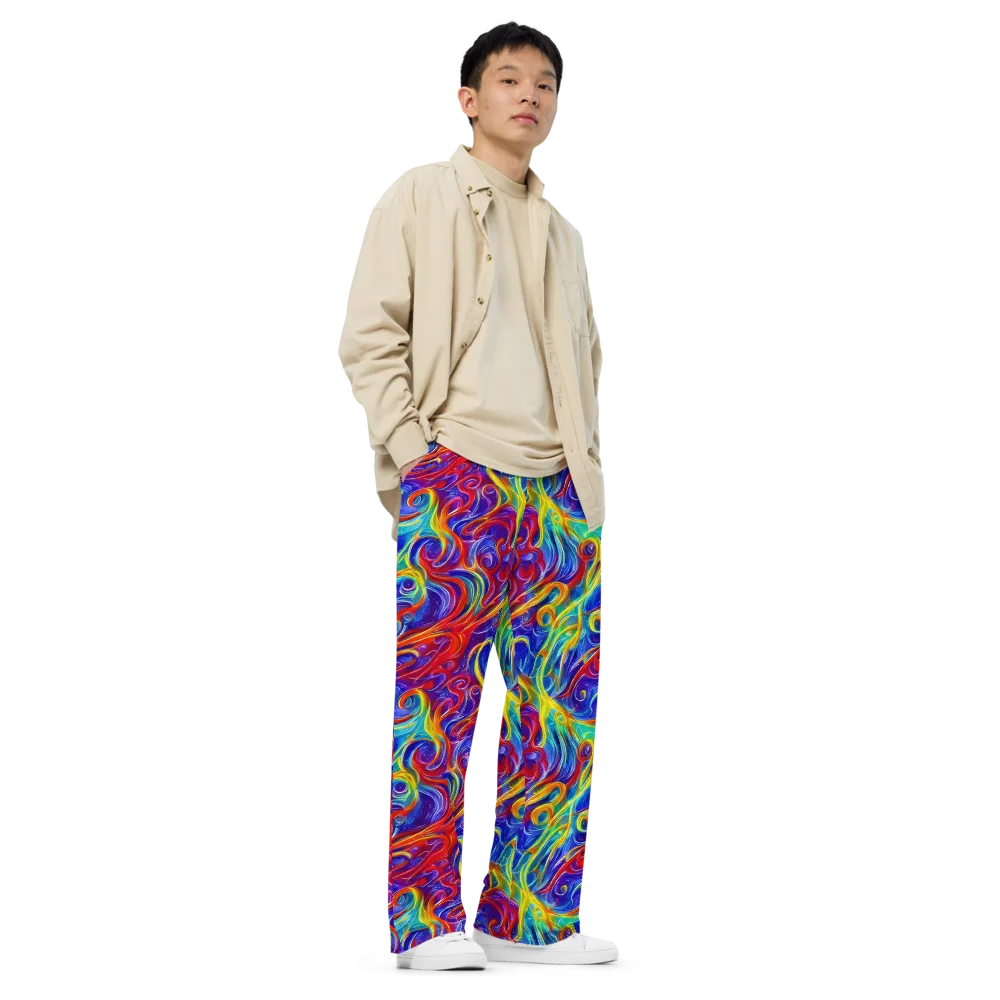 Voltage Paisley on Wide-Leg Pants — Right Front