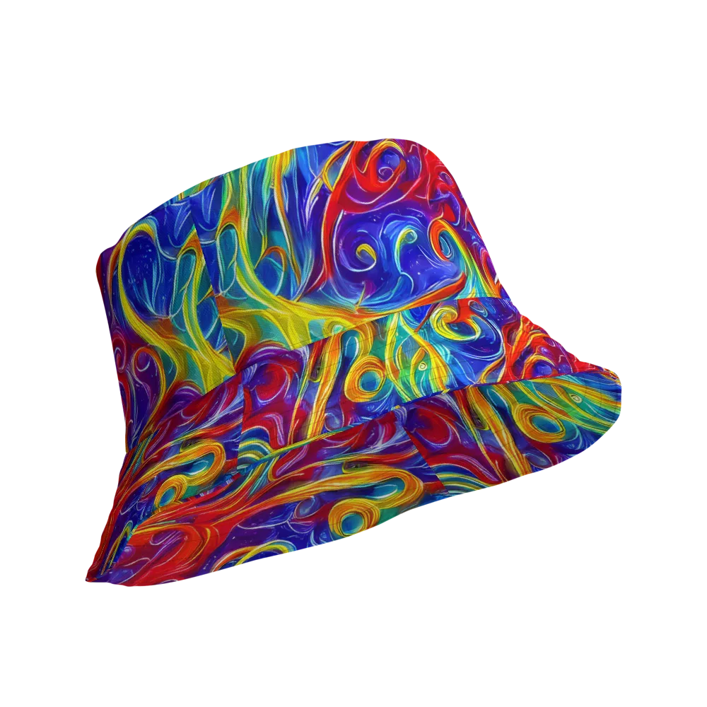 Voltage Paisley on Reversible Bucket Hat — Product details Outside
