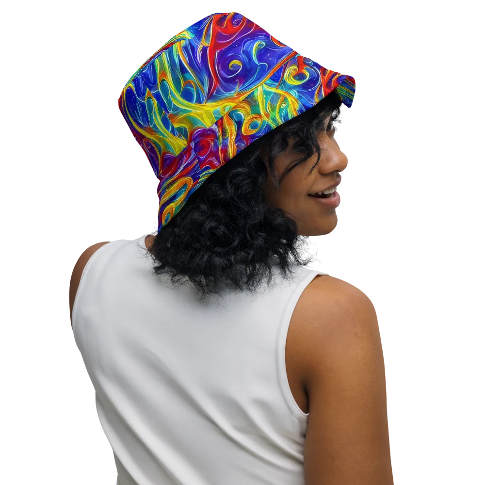 Voltage Paisley on Reversible Bucket Hat — Right Outside