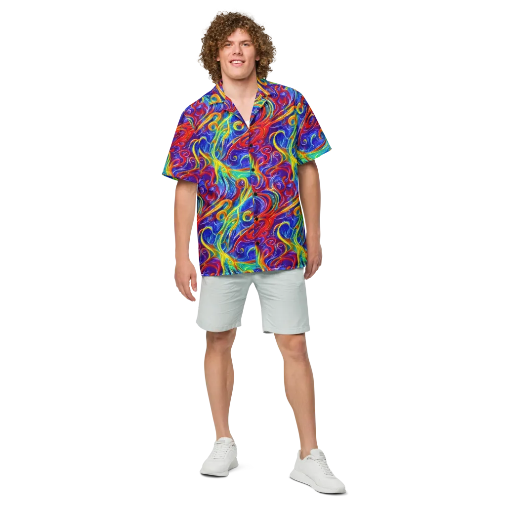 Voltage Paisley on Button Shirt — Front