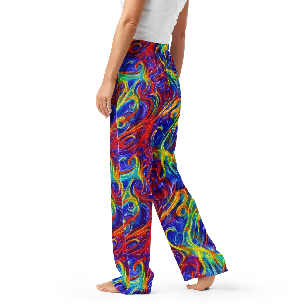 Voltage Paisley on Women's Pajama Pants — Left