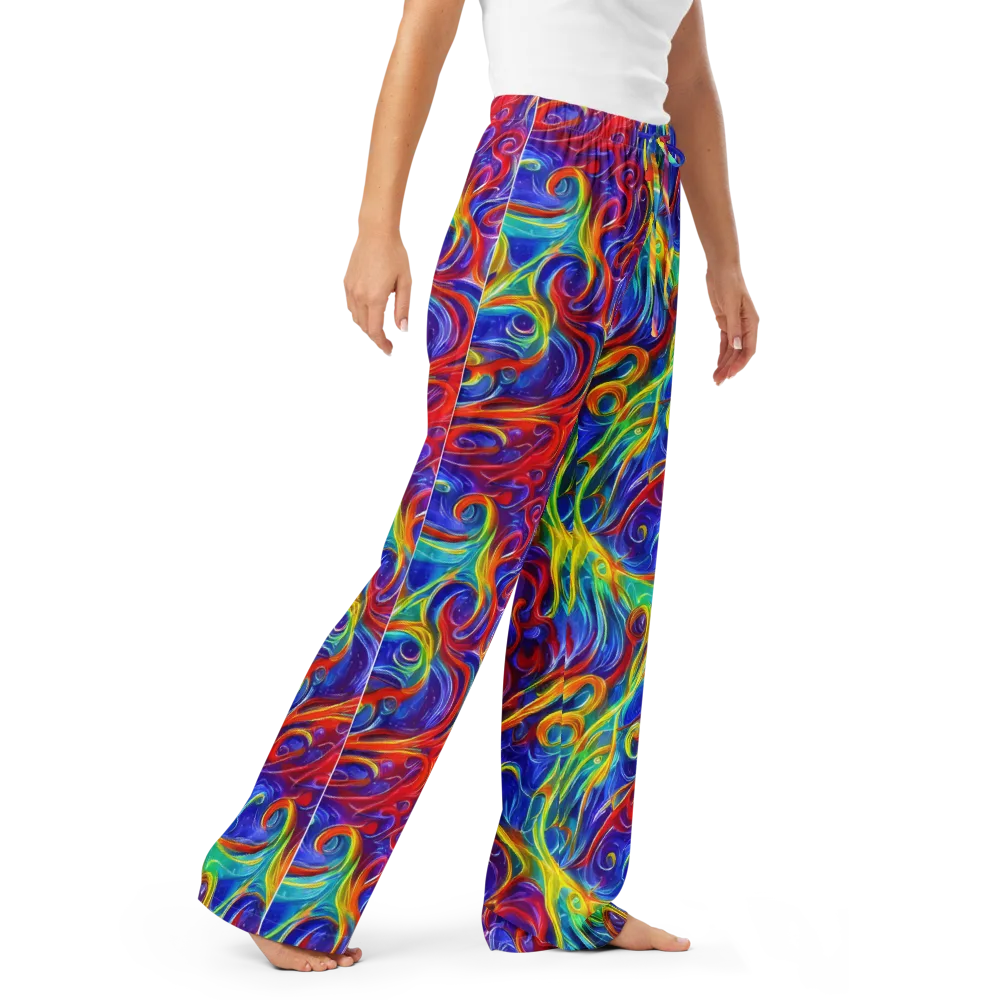 Voltage Paisley on Women's Pajama Pants — Right Front