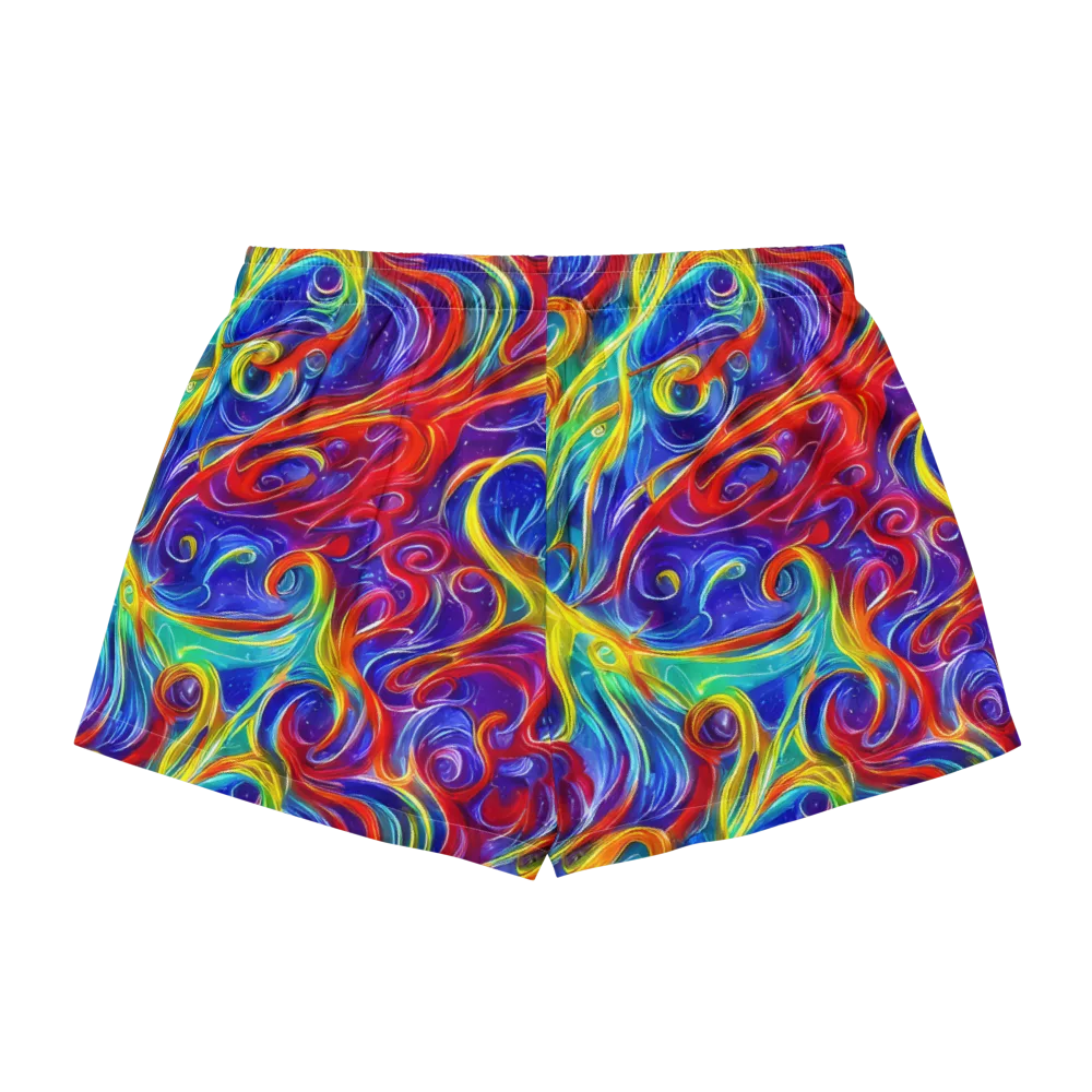 Voltage Paisley on Women's Pajama Shorts — Back