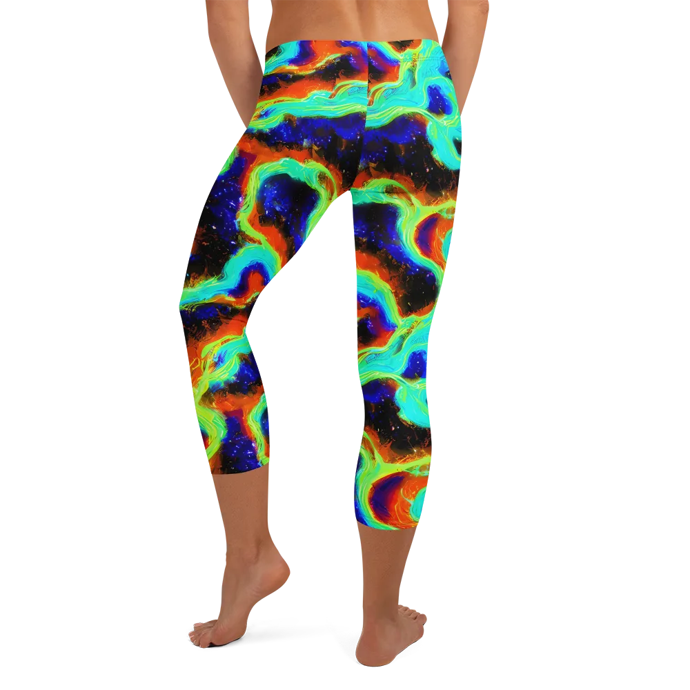 Solar Seafoam on Capri Leggings — Back