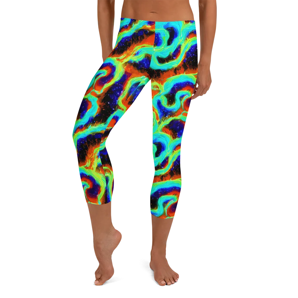 Solar Seafoam on Capri Leggings — Front