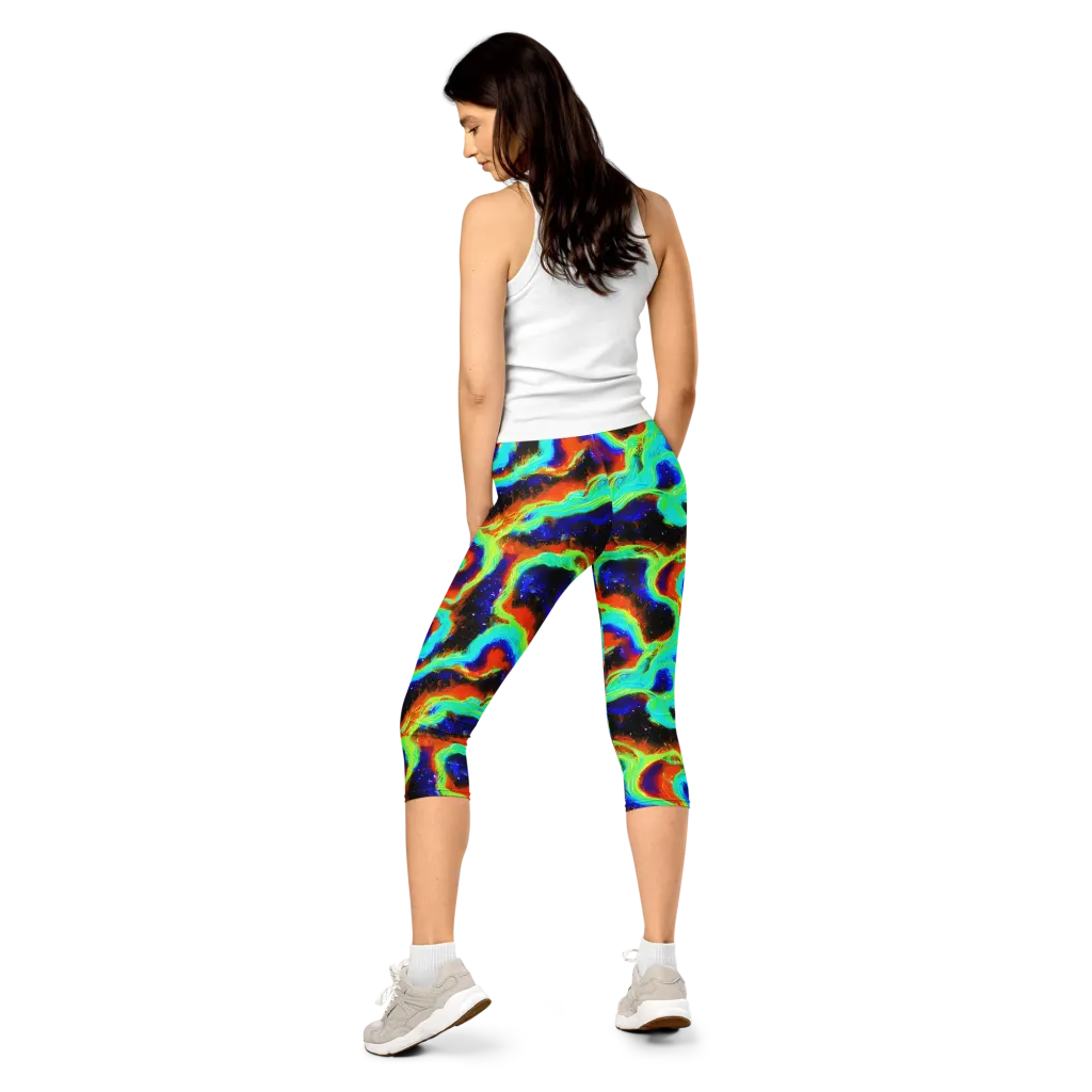 Solar Seafoam on Capri Leggings — Back