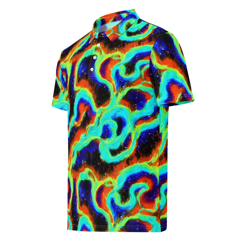 Solar Seafoam on Men's Slim Fit Polo Shirt — Left Front