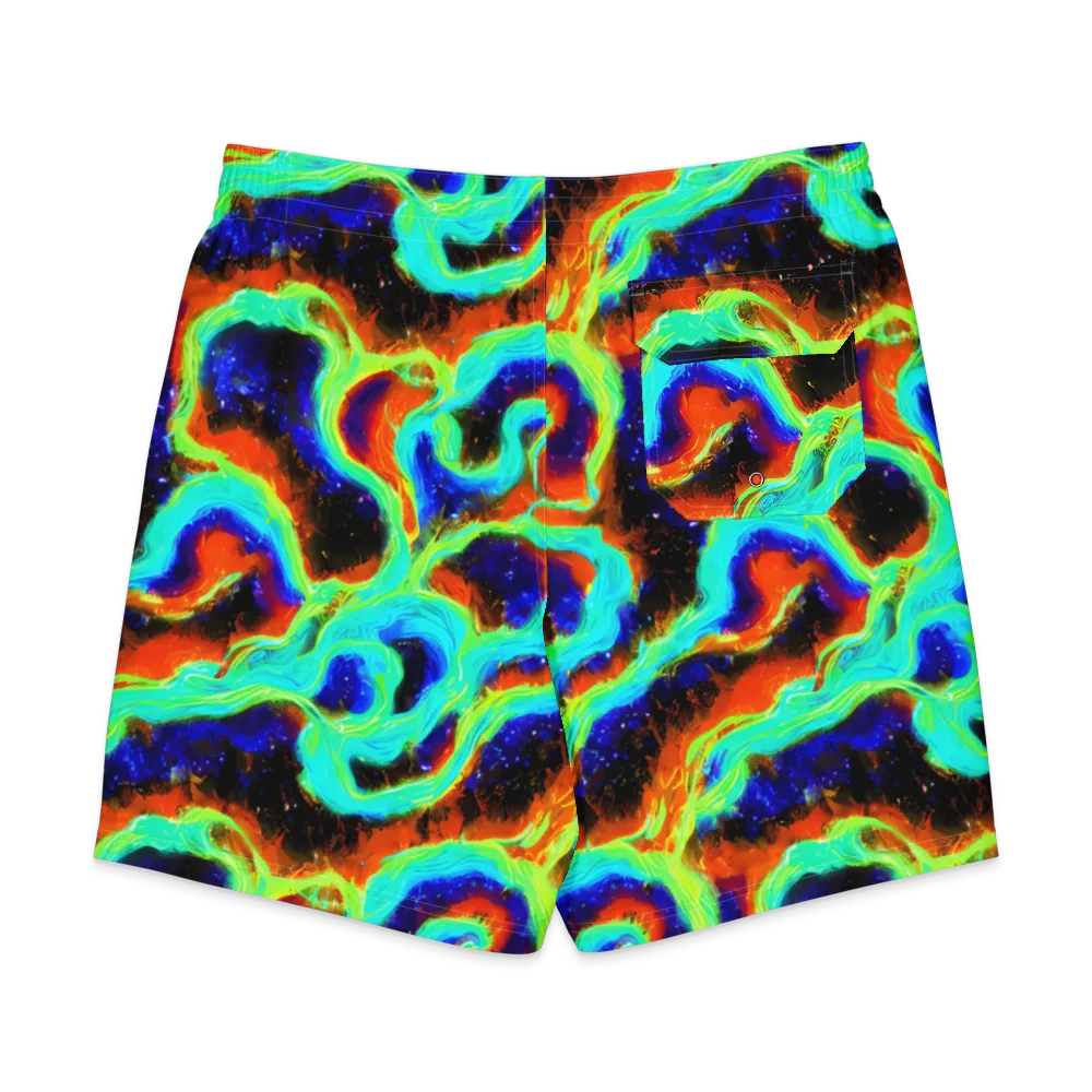 Solar Seafoam on Men's Board Shorts — Back