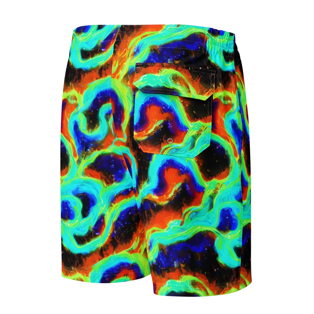 Solar Seafoam on Men's Board Shorts — Back
