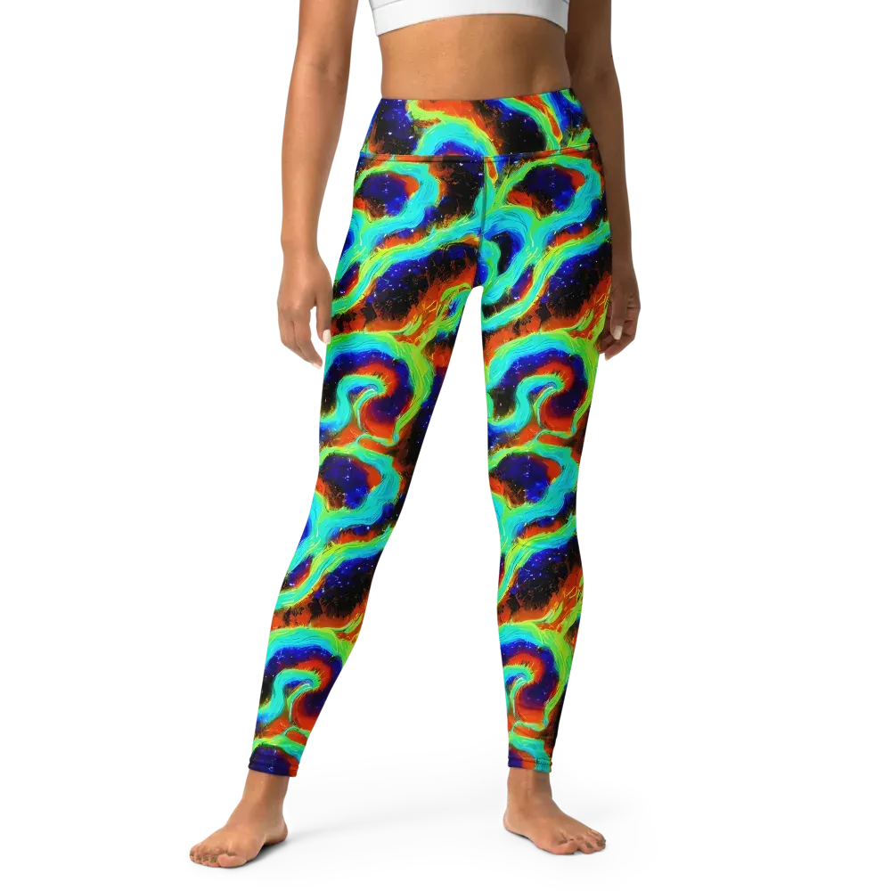 Solar Seafoam on Yoga Leggings — Front