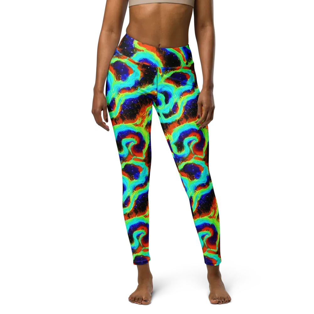 Solar Seafoam on Yoga Leggings — Front