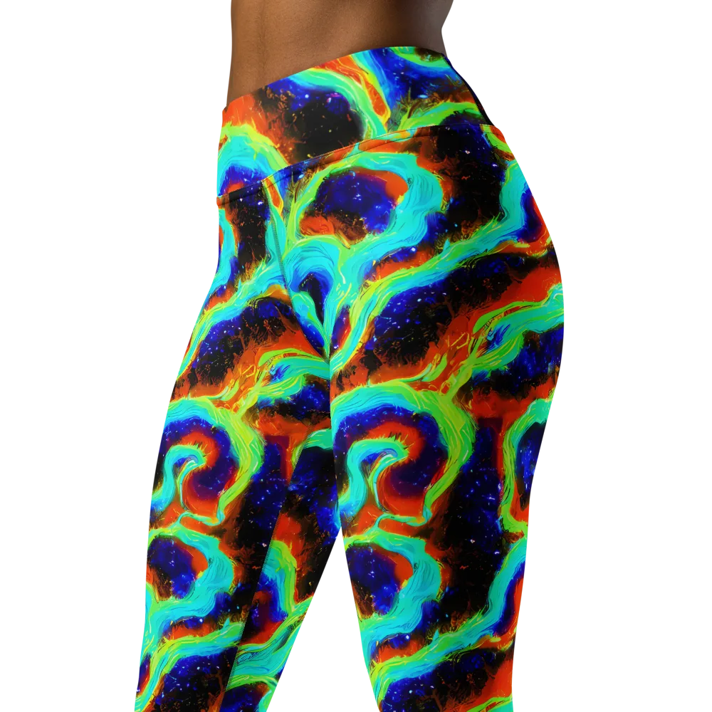 Solar Seafoam on Yoga Leggings — Left Front
