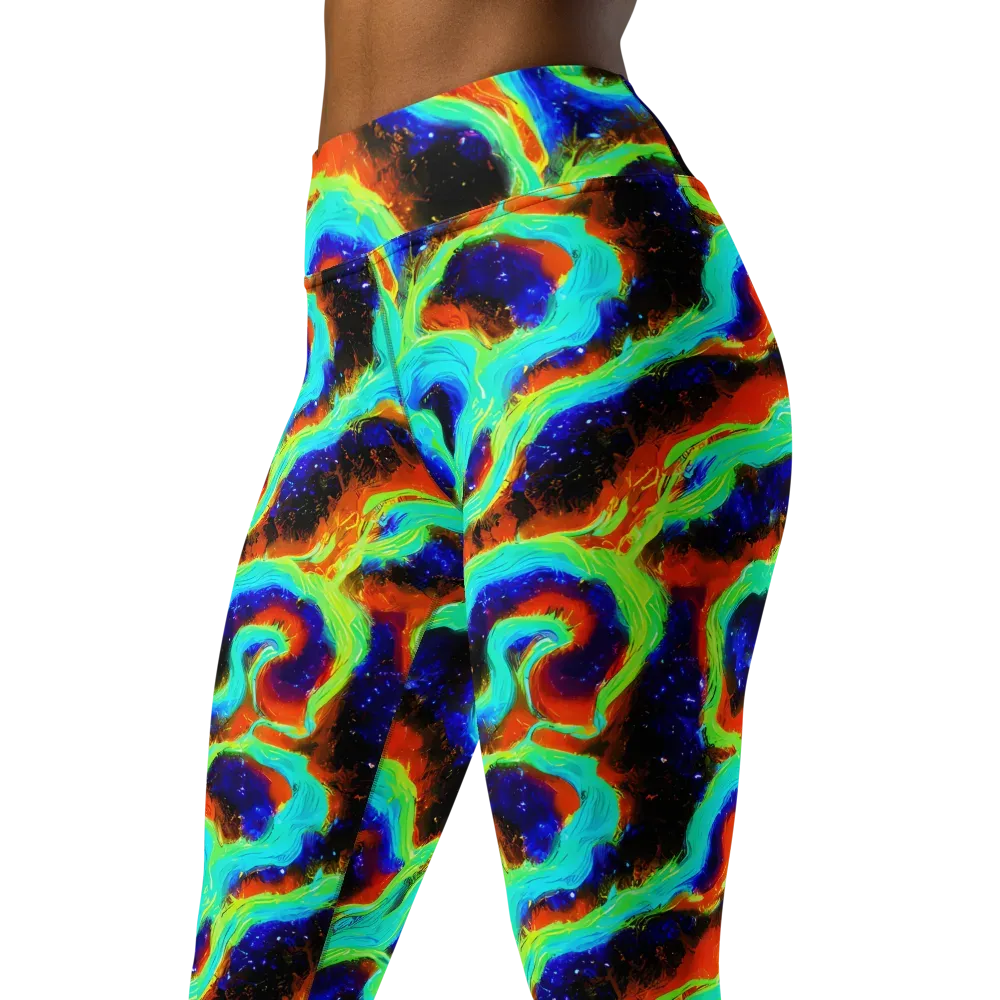 Solar Seafoam on Yoga Leggings — Left Front