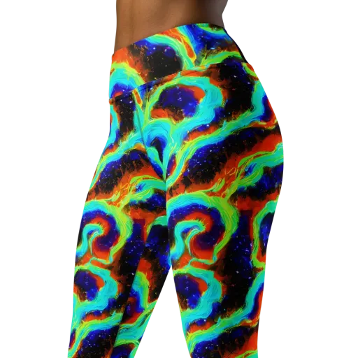 Solar Seafoam on a Yoga Leggings