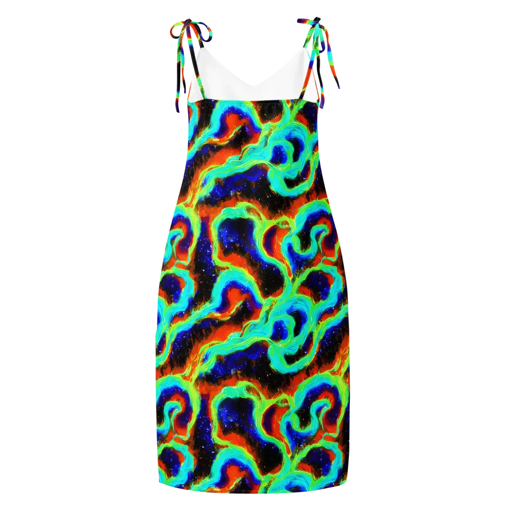 Solar Seafoam on Slip Dress — Back