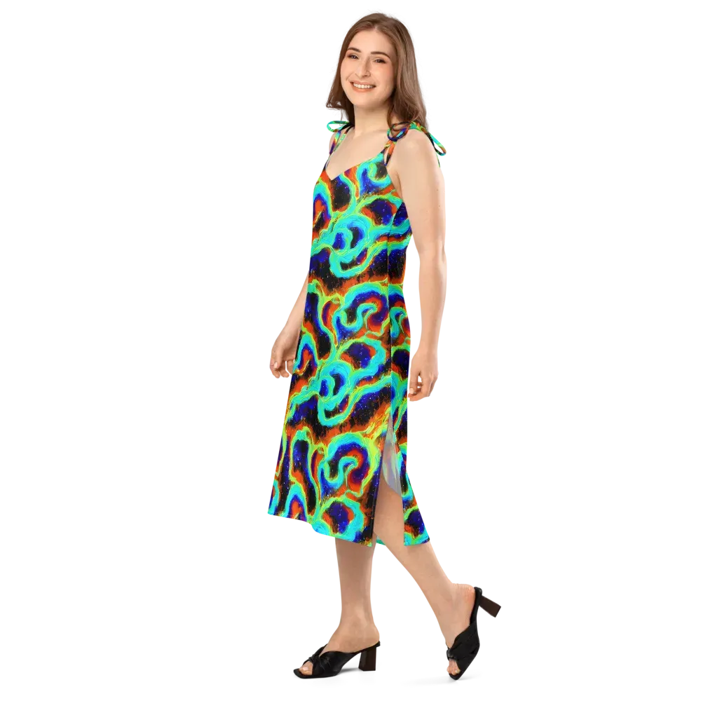 Solar Seafoam on Slip Dress — Left Front