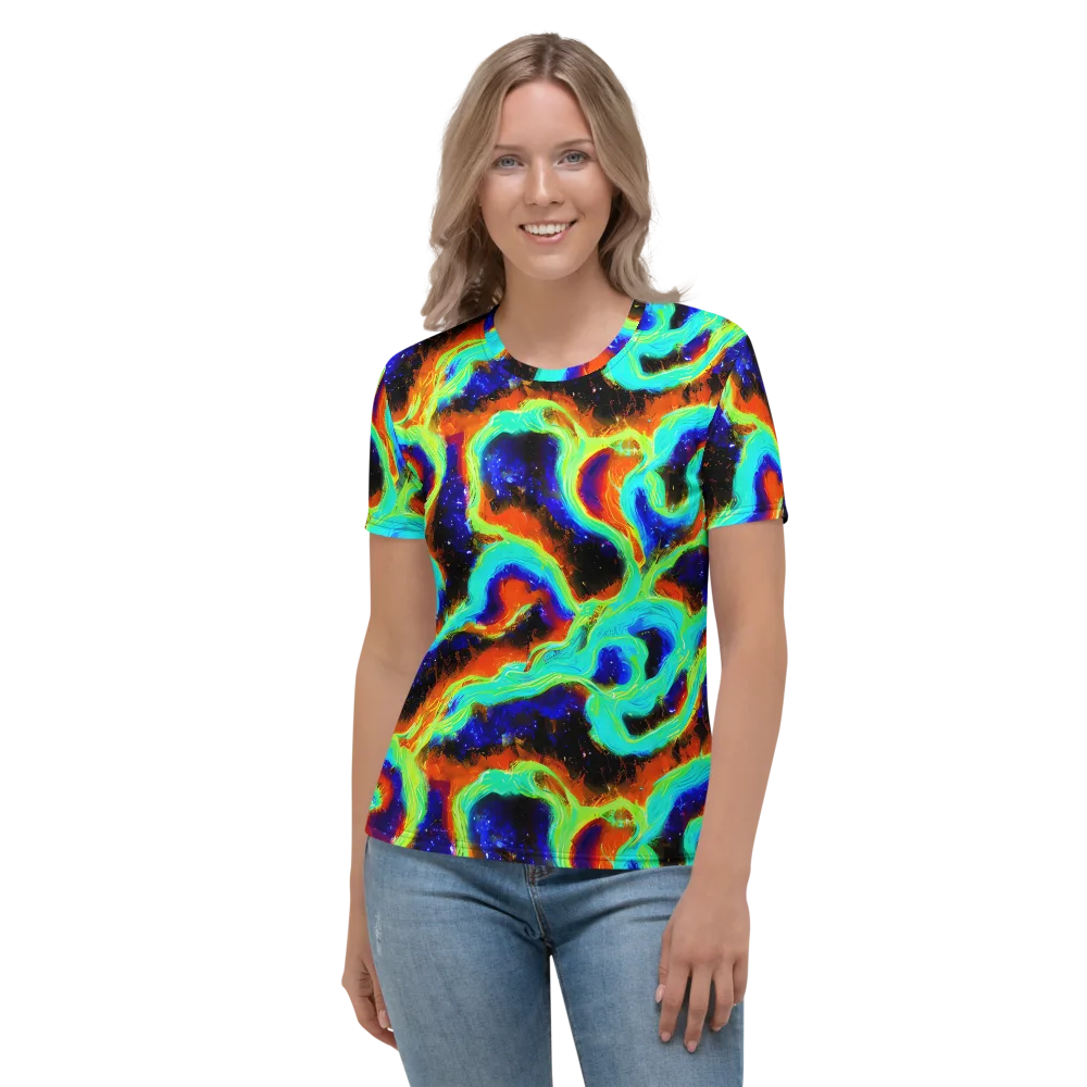 Solar Seafoam on Women's Crew Neck T-Shirt — Front