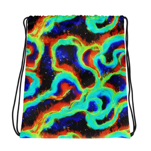 Solar Seafoam on a Drawstring Bag
