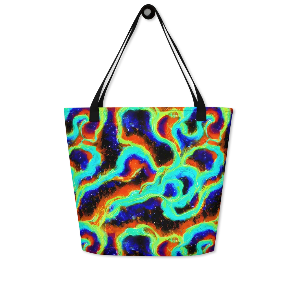 Solar Seafoam on Large Tote Bag W/ Pocket — Front
