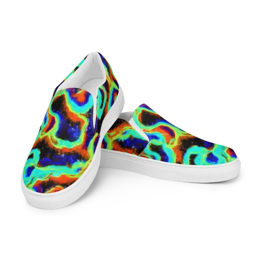 Solar Seafoam on a Women's Slip-On Canvas Shoes