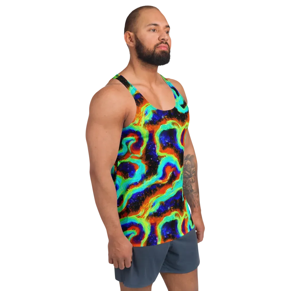 Solar Seafoam on Men's Tank Top — Right Front