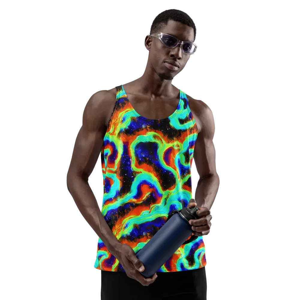 Solar Seafoam on Men's Tank Top — Front