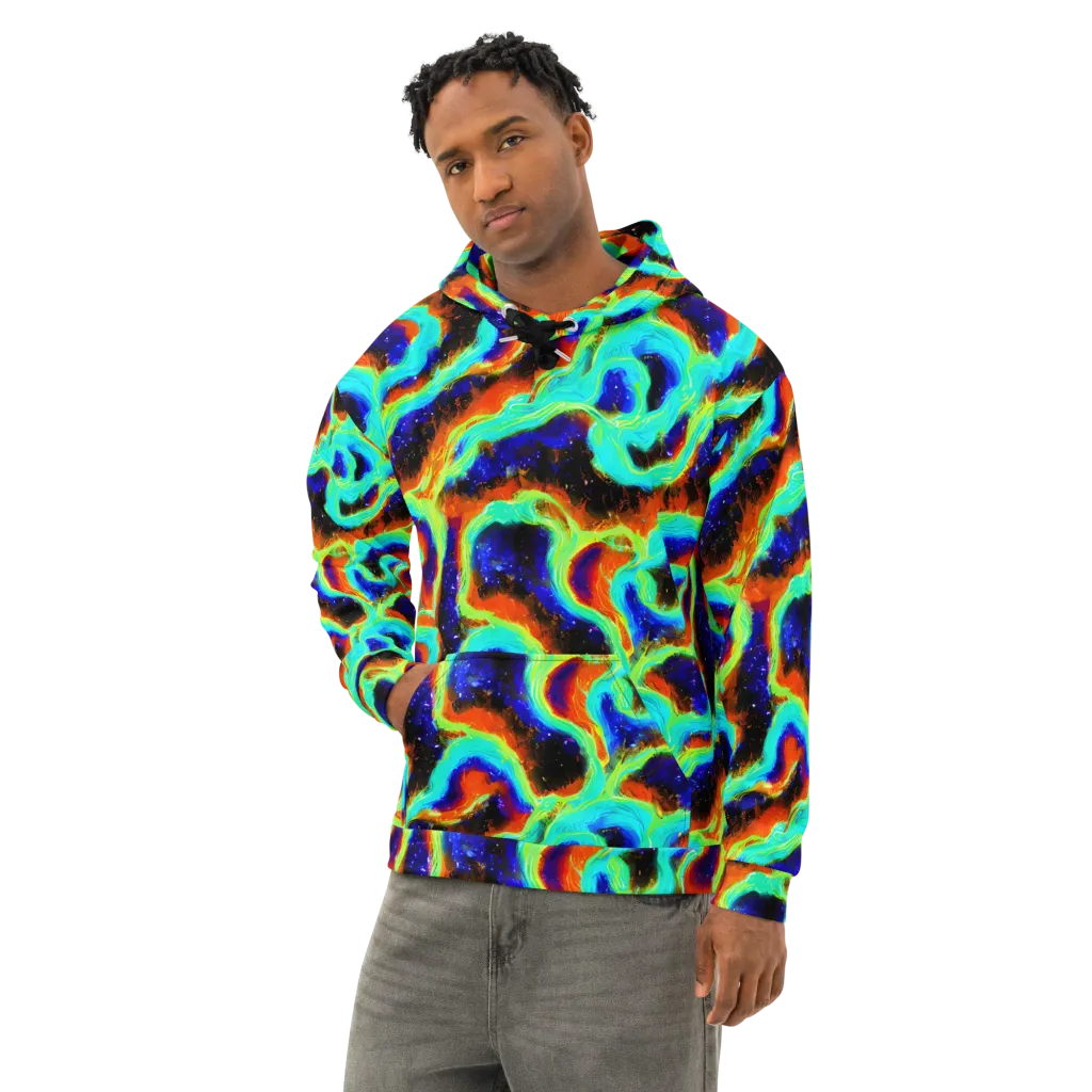 Solar Seafoam on Cotton Hoodie — Left Front