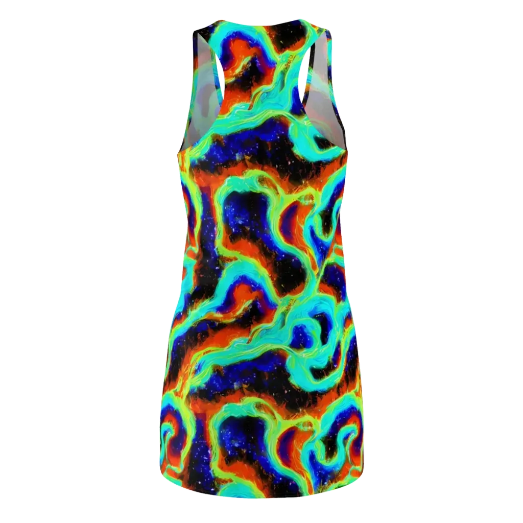 Solar Seafoam on Racerback Dress — Back