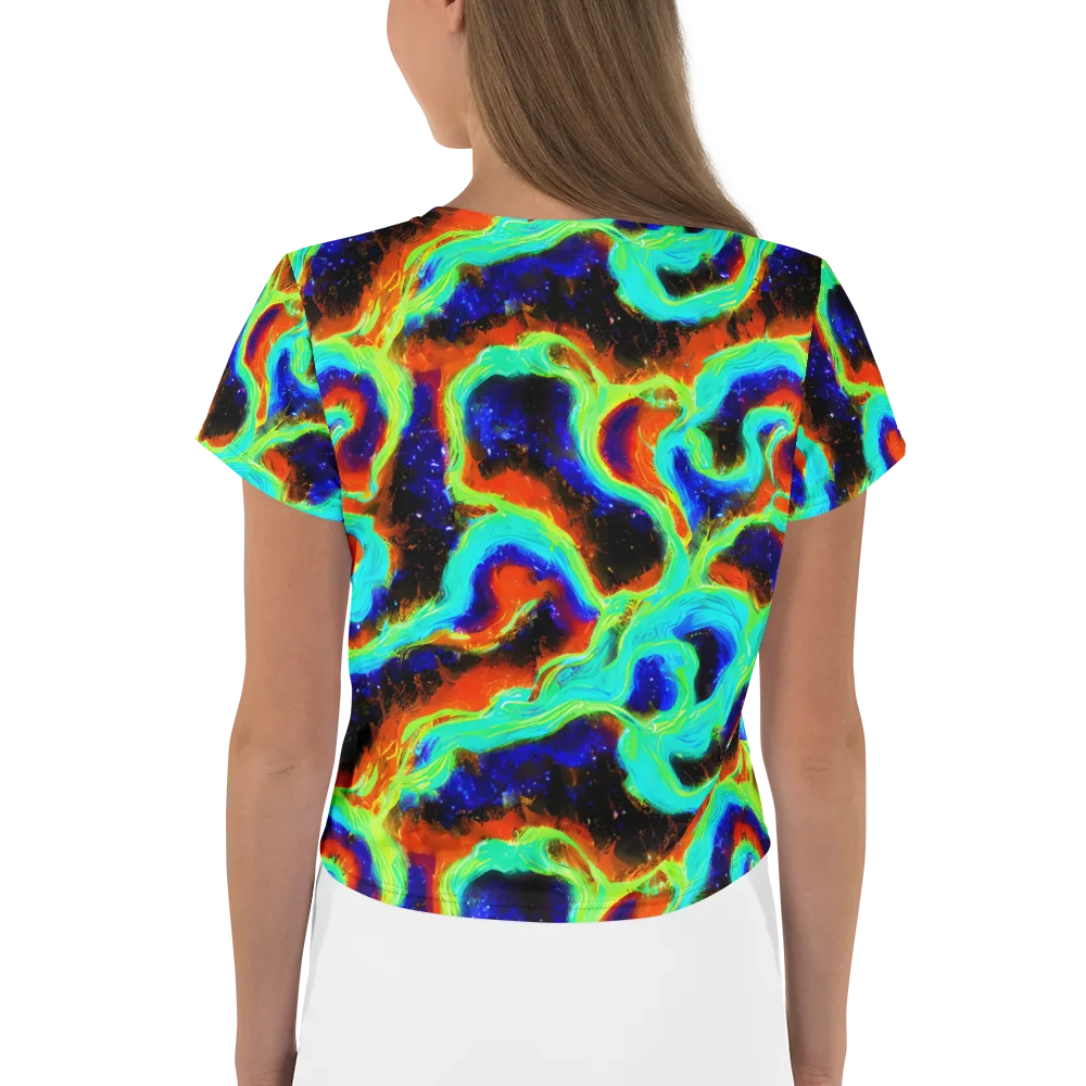 Solar Seafoam on Crop Tee — Back