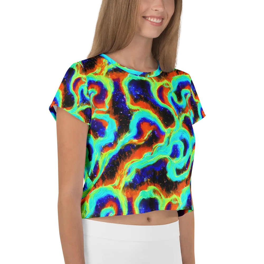 Solar Seafoam on Crop Tee — Right