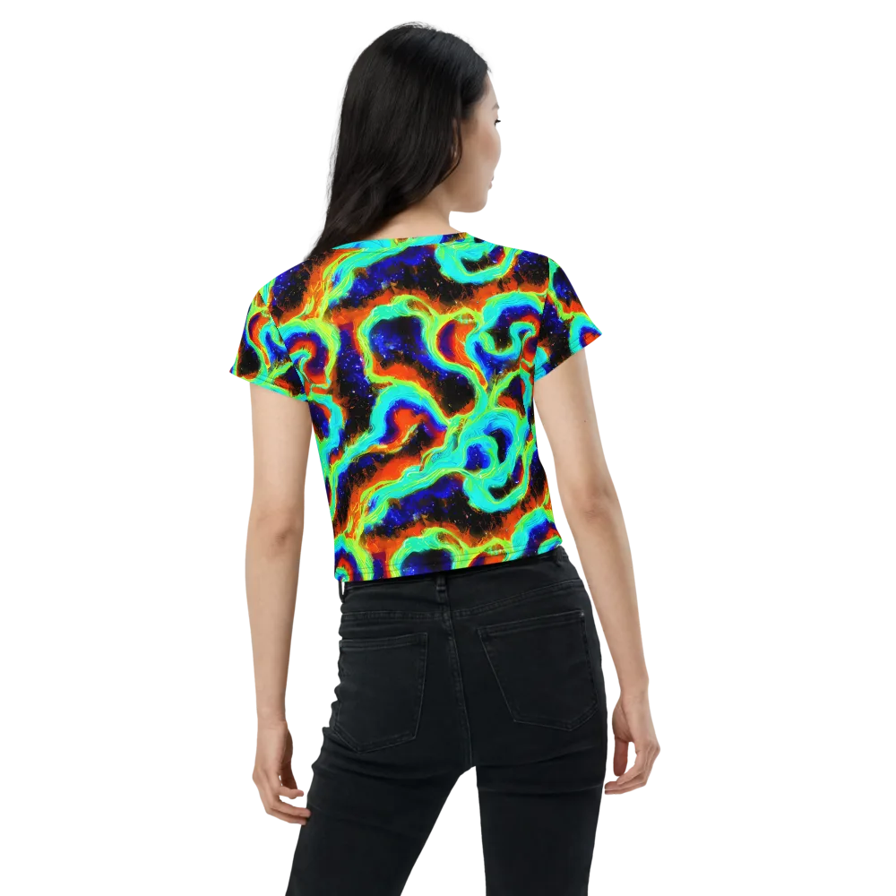 Solar Seafoam on Crop Tee — Back