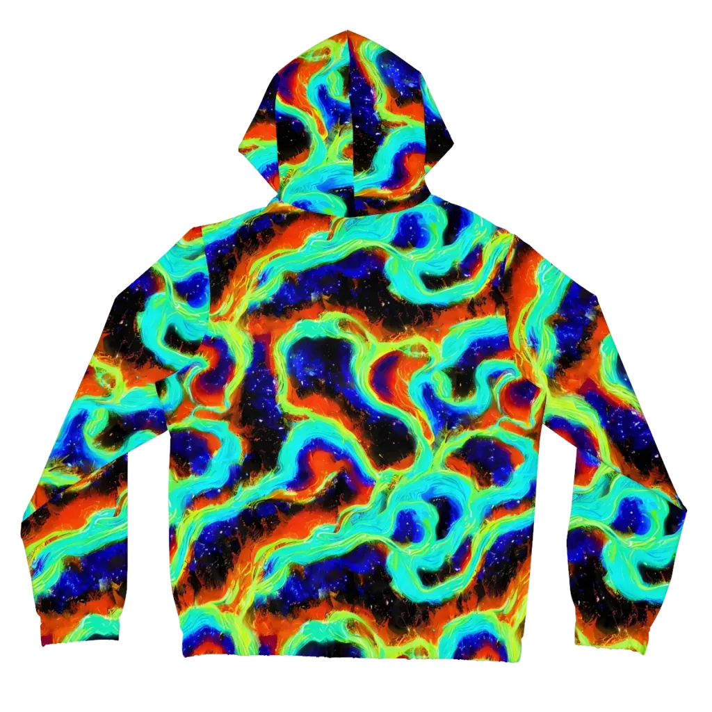Solar Seafoam on Women's Full-Zip Hoodie — Back