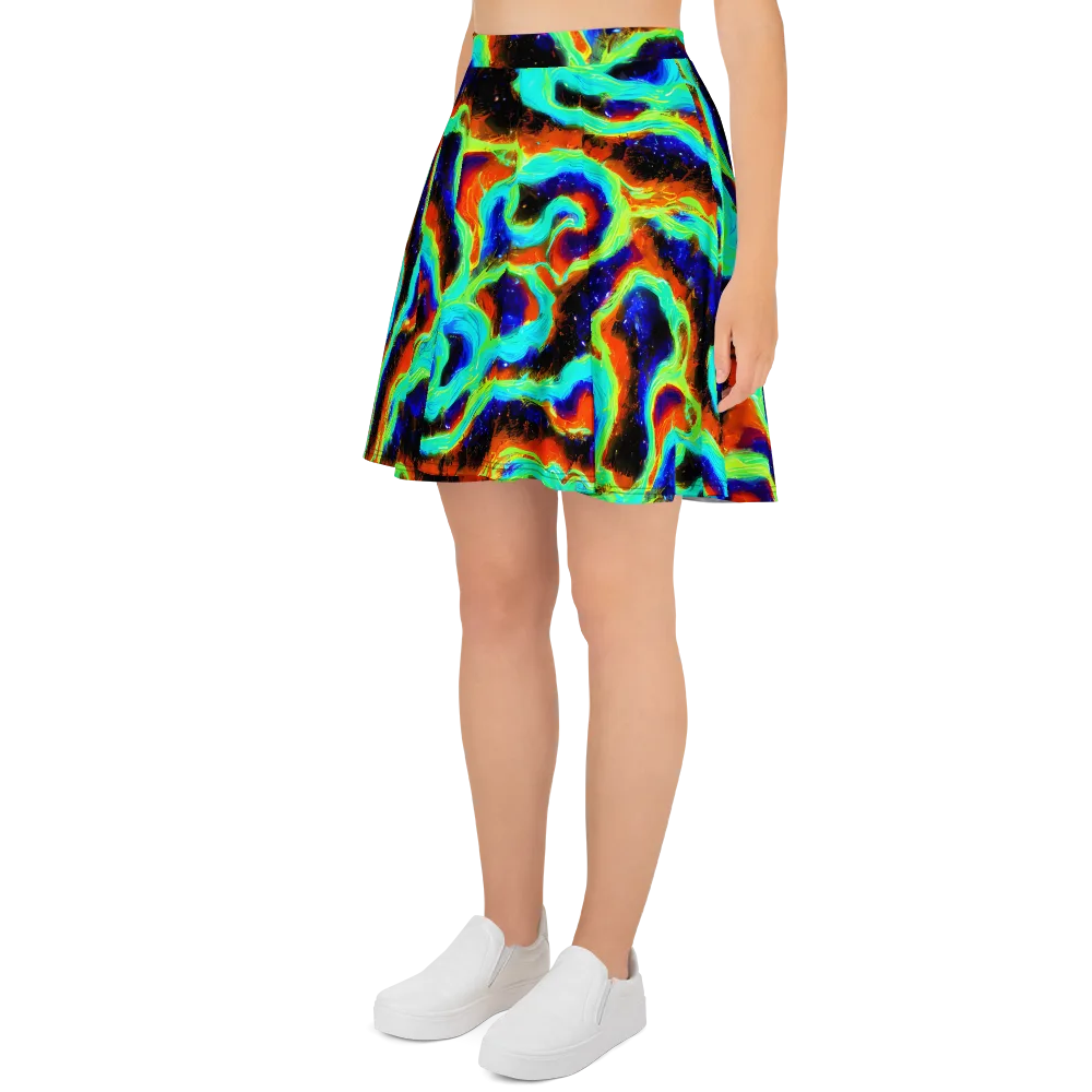 Solar Seafoam on Skater Skirt — Left