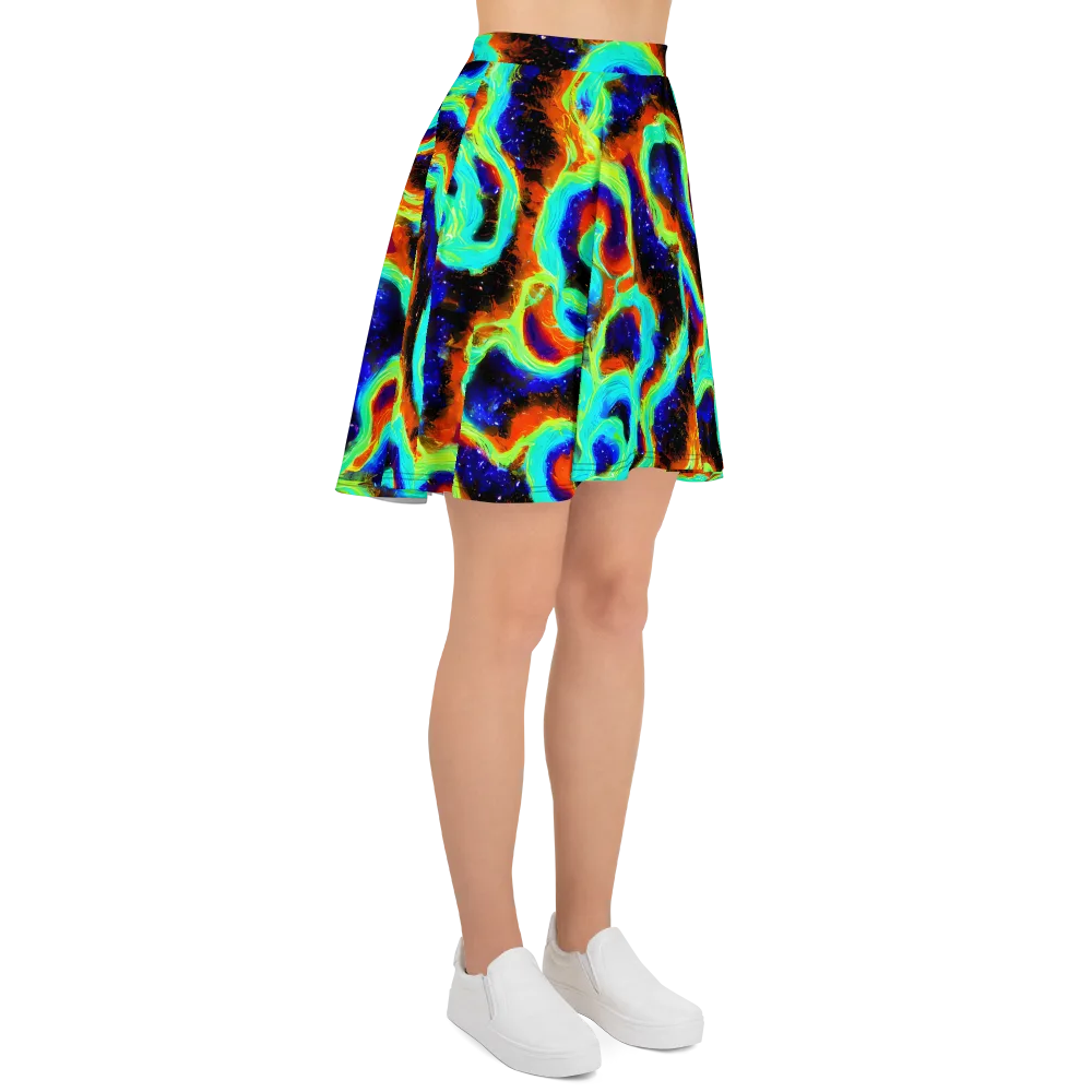 Solar Seafoam on Skater Skirt — Right