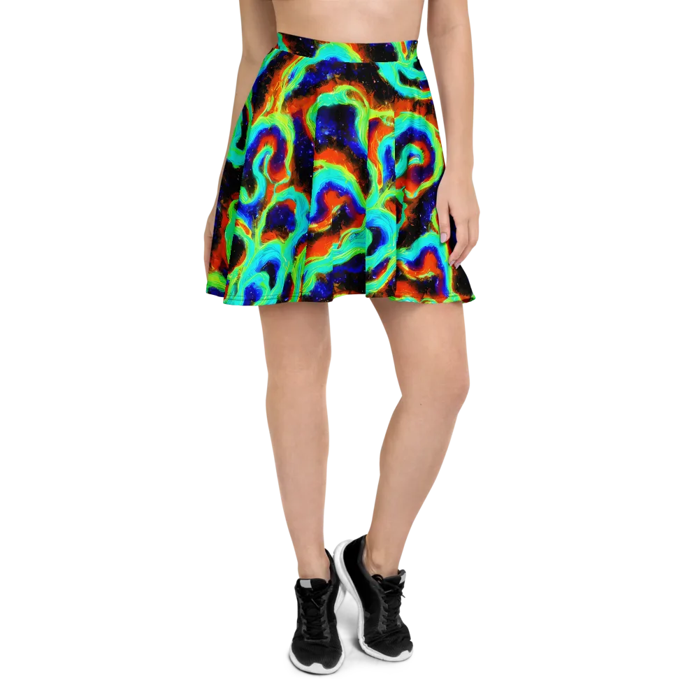 Solar Seafoam on Skater Skirt — Front