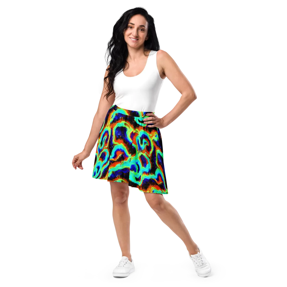 Solar Seafoam on Skater Skirt — Front
