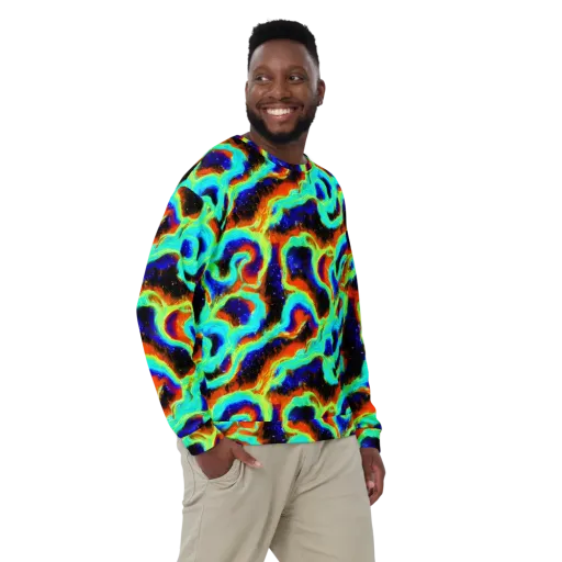 Solar Seafoam on a Sweatshirt