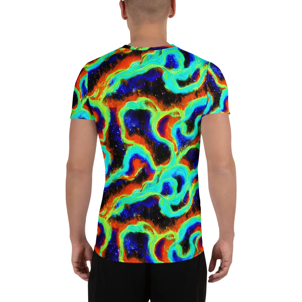 Solar Seafoam on Men's Athletic T-Shirt — Back