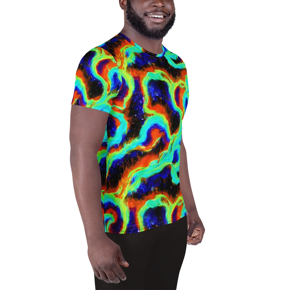 Solar Seafoam on Men's Athletic T-Shirt — Right