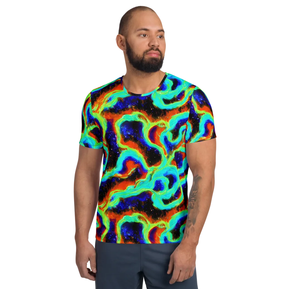 Solar Seafoam on Men's Athletic T-Shirt — Front