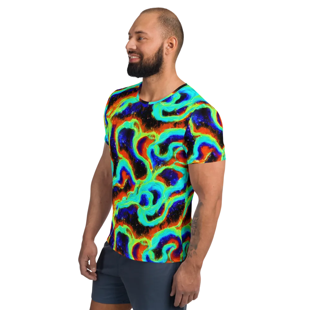 Solar Seafoam on Men's Athletic T-Shirt — Left