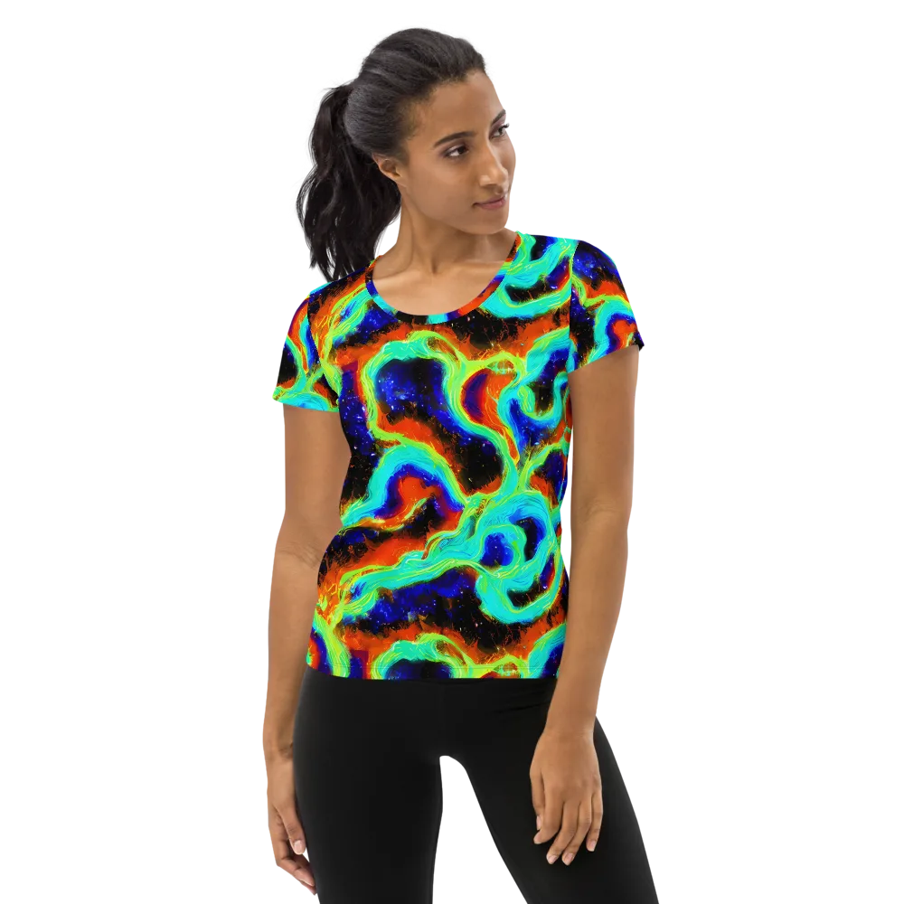 Solar Seafoam on Women's Athletic T-Shirt — Front