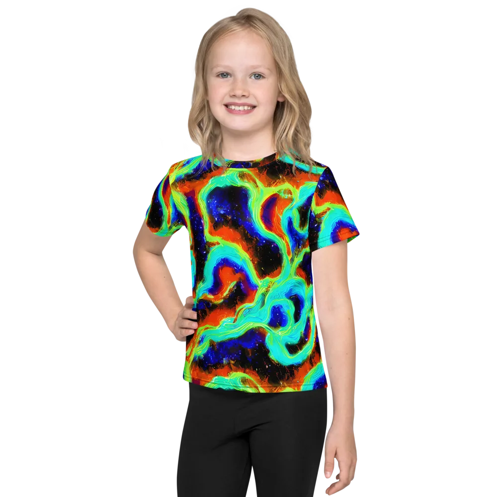 Solar Seafoam on Kids Crew Neck T-Shirt — Front