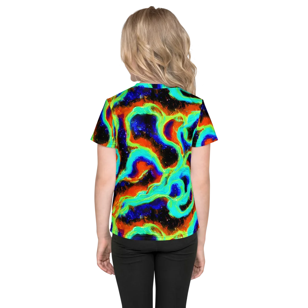 Solar Seafoam on Kids Crew Neck T-Shirt — Back