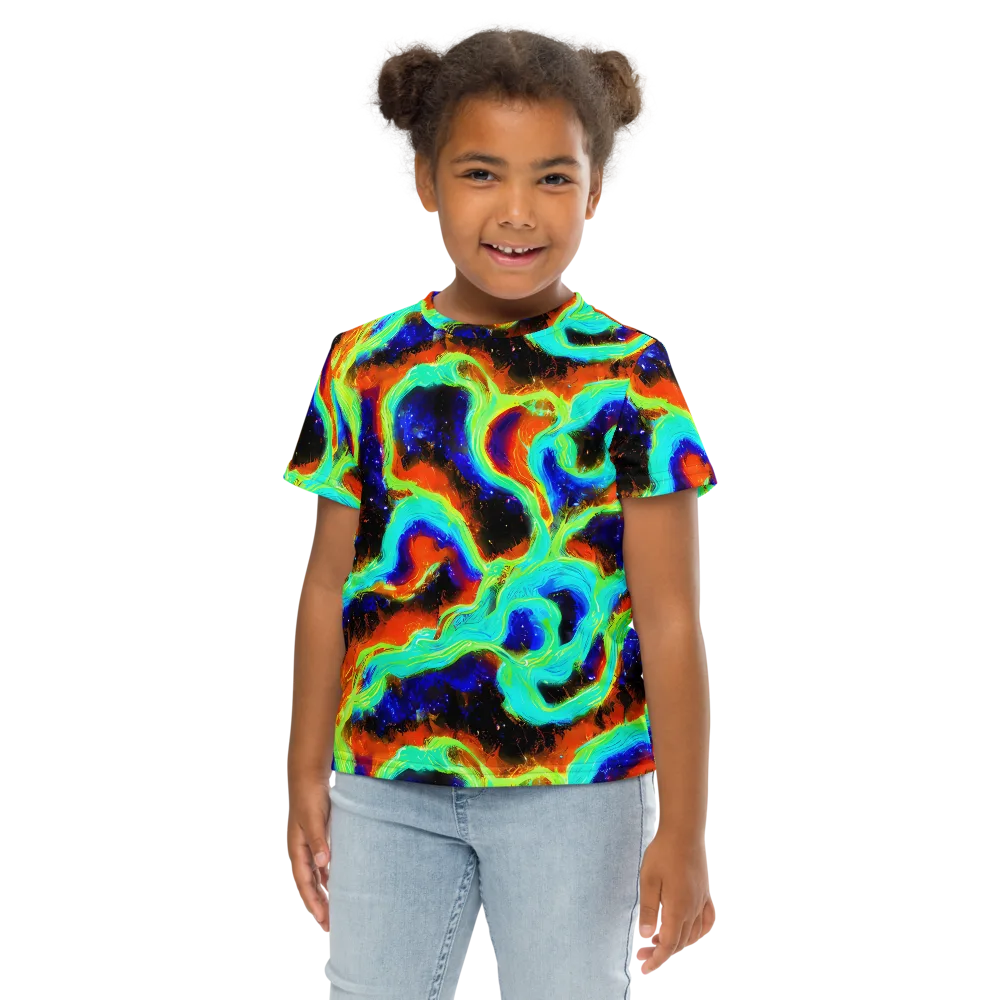 Solar Seafoam on Kids Crew Neck T-Shirt — Front