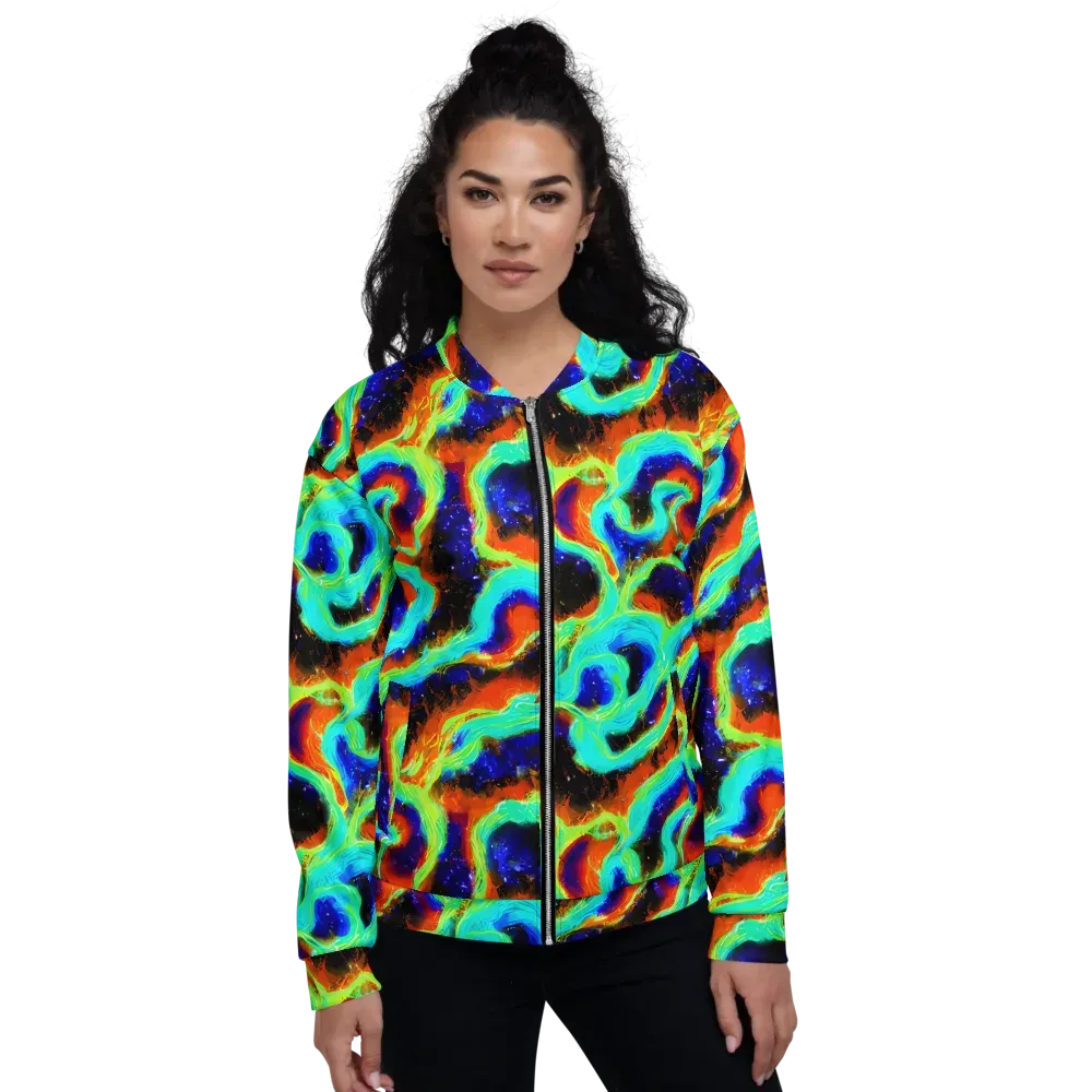 Solar Seafoam on Bomber Jacket — Front